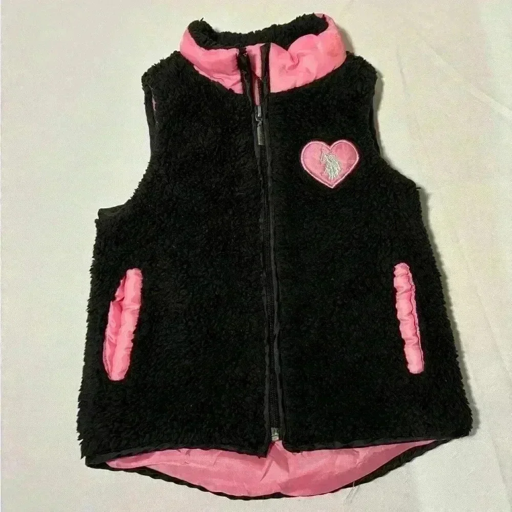 Girls size 24 months US polo brand fleece vest, #F244